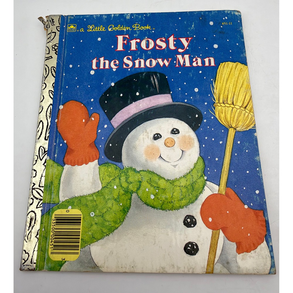 Frosty the Snow Man Little Golden Book 1989 Vintage Hardcover 451-11